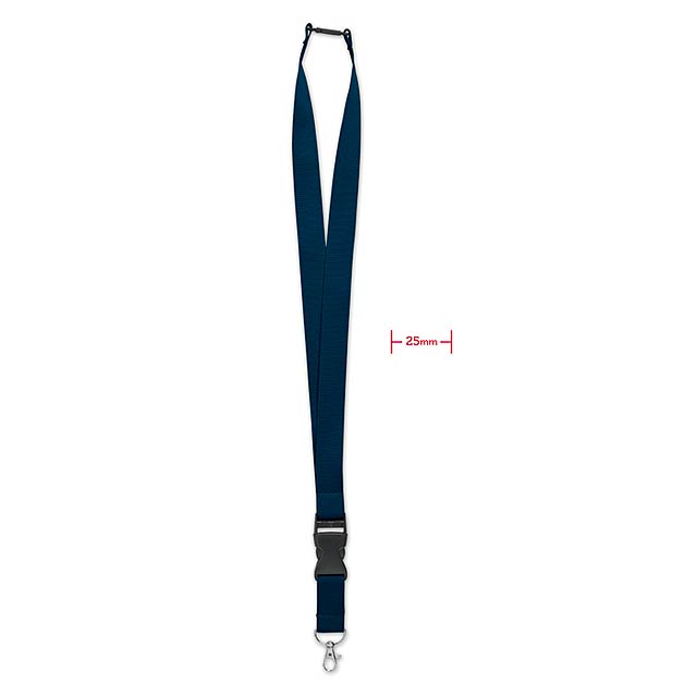 Lanyard with metal hook 25mm   MO9661-04 - blue