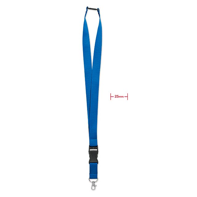 Lanyard with metal hook 25mm   MO9661-37 - royal blue