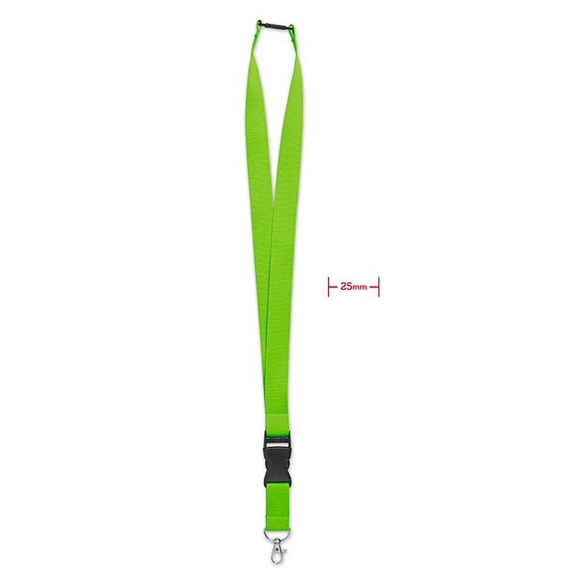 Lanyard with metal hook 25mm   MO9661-48 - lime