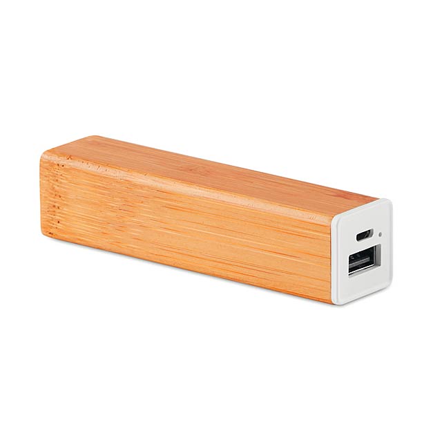 Power bank bamboo 2200 mAh     MO9673-40 - wood