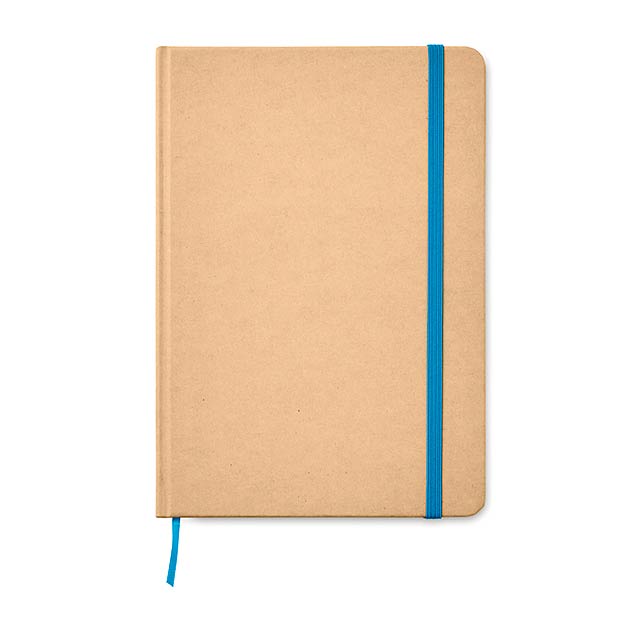 A5 Notebook recycled carton    MO9684-04 - blue