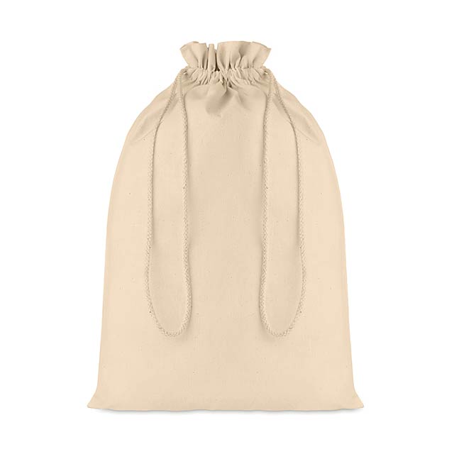 Large Cotton draw cord bag     MO9732-13 - beige