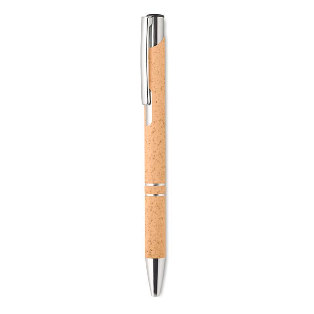 Wheat-Straw/ABS push type pen  MO9762-10 - orange
