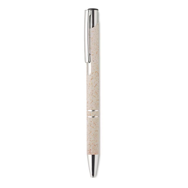 Wheat-Straw/ABS push type pen  MO9762-13 - beige