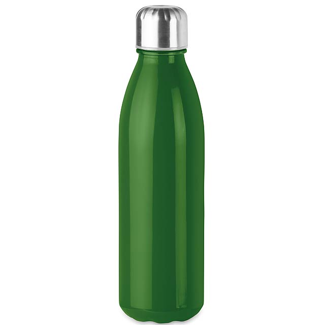 Glass drinking bottle 650ml  - green