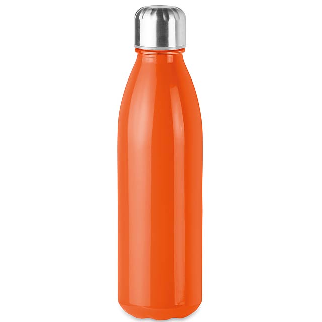 Glass drinking bottle 650ml  - Orange
