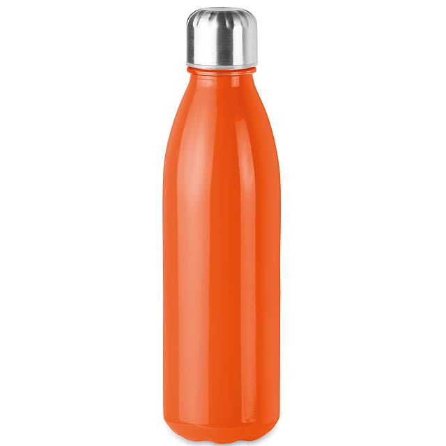 Glass drinking bottle 650ml  - orange