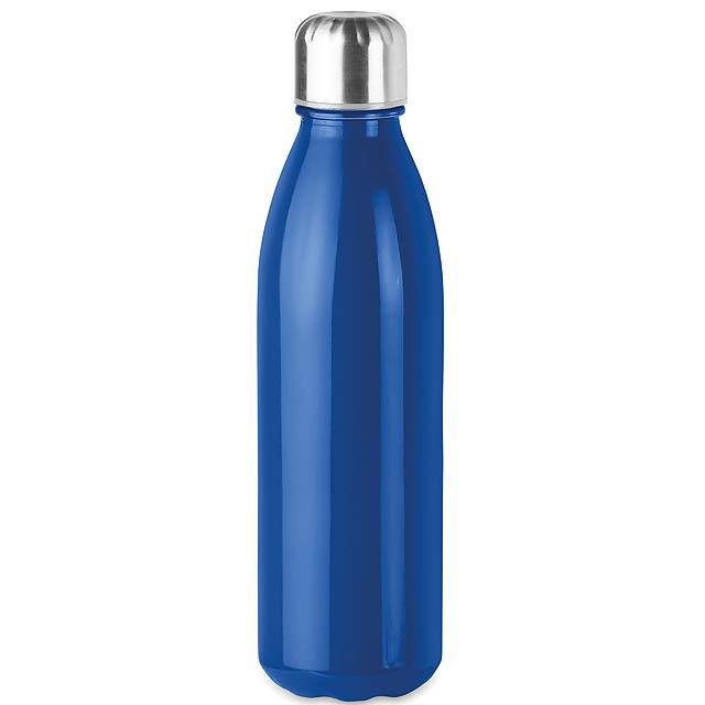 Glass drinking bottle 650ml  - royal blue