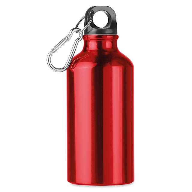 400 ml aluminium bottle  - Rot