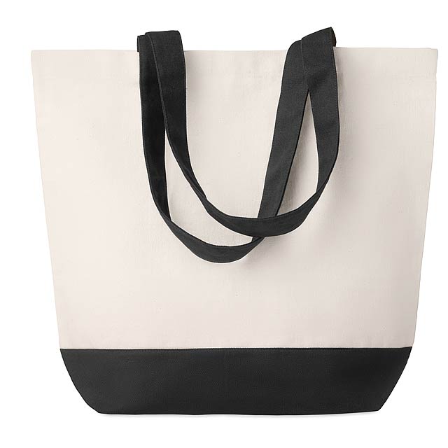 Canvas beach bag 170gr/m2  - schwarz