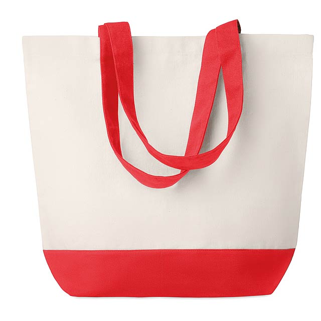 Canvas beach bag 170gr/m2  - Rot