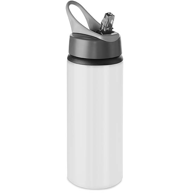 Aluminium bottle 600 ml  - white