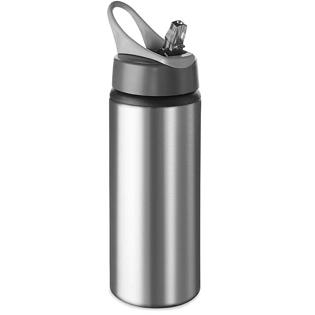 Aluminium bottle 600 ml  - matt silver