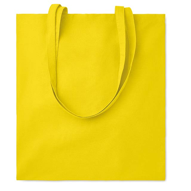 Bavlněná nákupní taška 180 gr/m², dlouhá držadla.  - žltá - foto