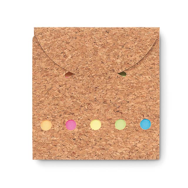 Cork memo pad  - beige