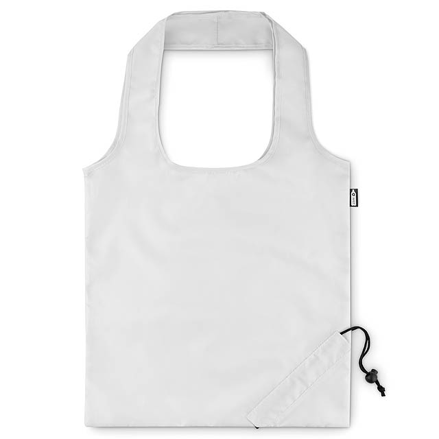 Foldable RPET shopping bag  - white