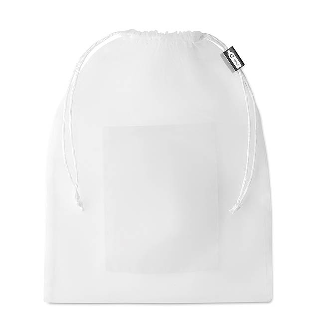 Mesh RPET food bag  - white