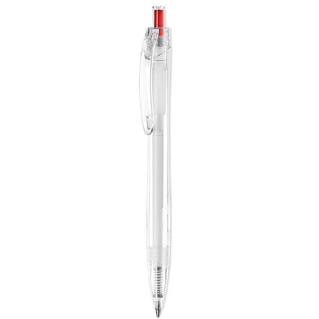 RPET push ball pen  - Rot