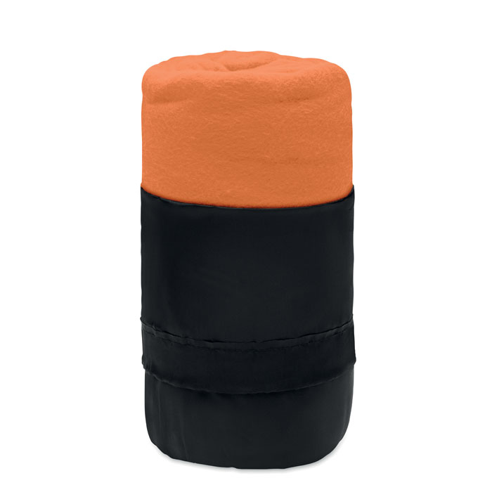 RPET fleece travel blanket - MUSALA RPET - orange
