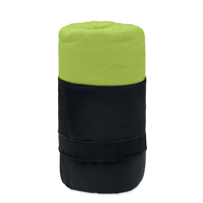 RPET fleece travel blanket - MUSALA RPET - lime