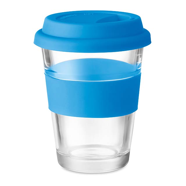 Glass tumbler 350 ml  - blau