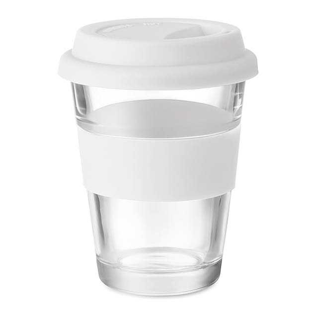 Glass tumbler 350 ml  - white