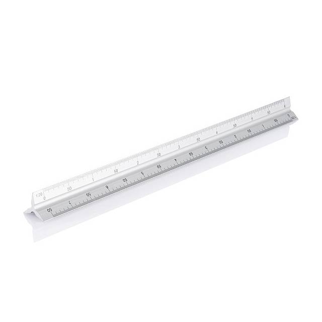 Aluminium triangle rule, 30cm - 