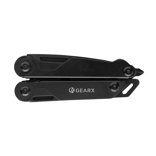 Gear X Multitool mit Zange, schwarz - schwarz