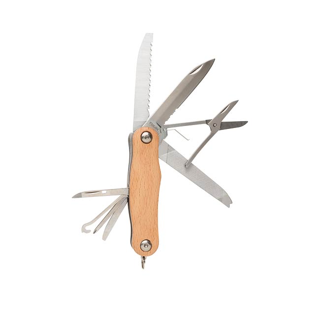 Wood pocket knife - brown