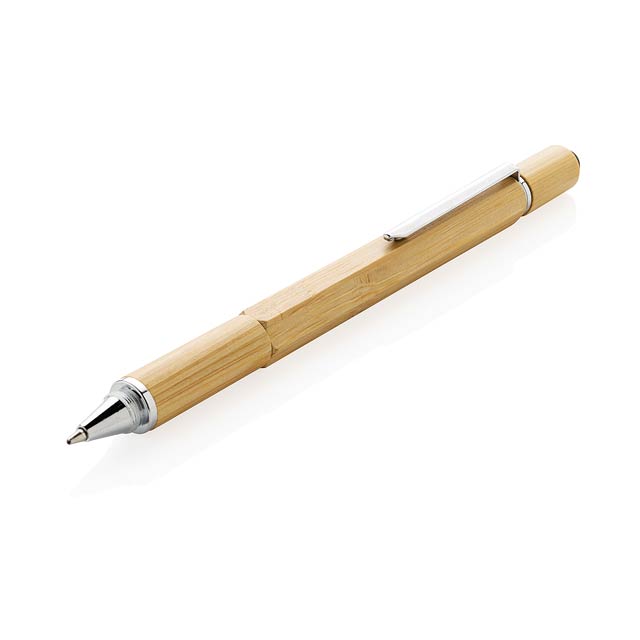Bamboo 5 in 1 toolpen, brown - brown