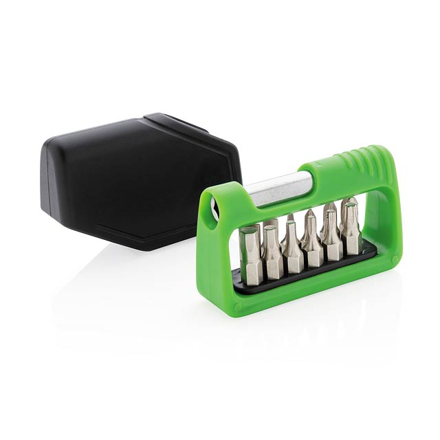 Pocket bit set 13 pcs, green - green