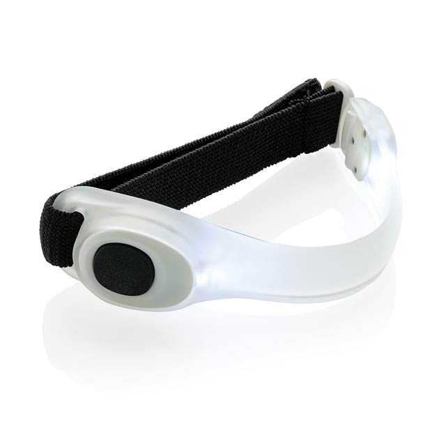 Safety led strap - white