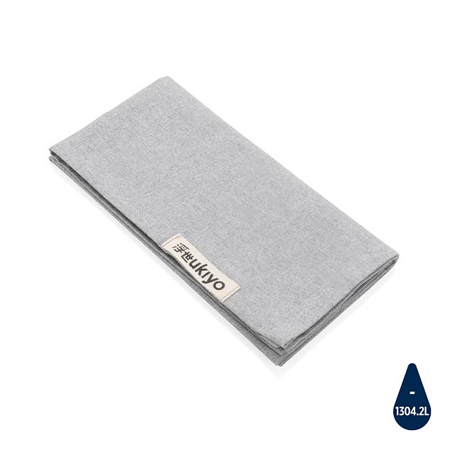 Ukiyo Aware™ 180gr rcotton table napkins 4pcs set, grey - grey