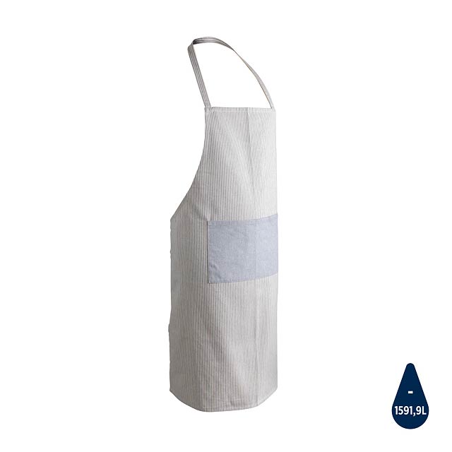 Zástěra Ukiyo z 280g recyklované bavlny AWARE™, bílá - bílá