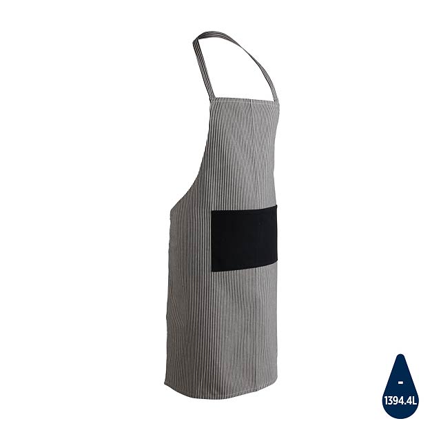 Ukiyo Aware™ 280gr rcotton deluxe apron, black - black