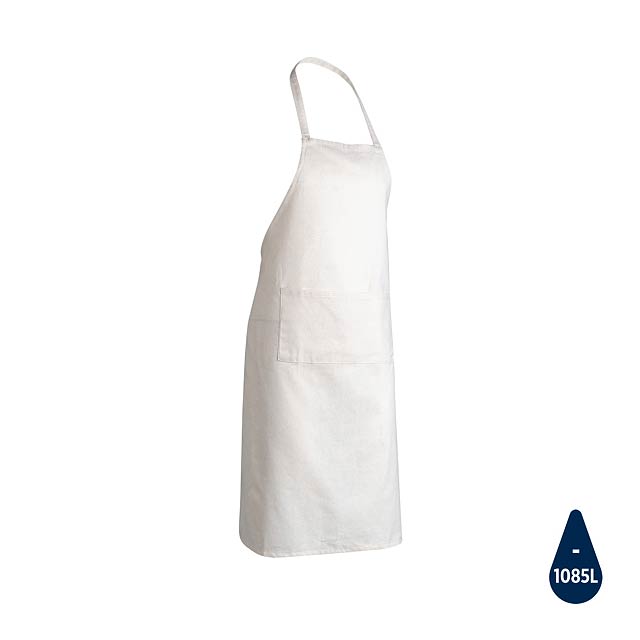 Impact AWARE™ Recycled cotton apron 180gr - white