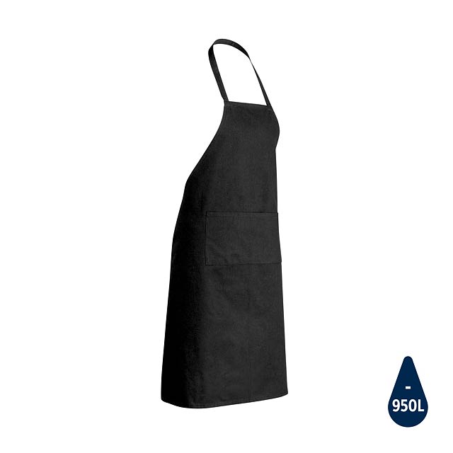 Impact AWARE™ Recycled cotton apron 180gr, black - black