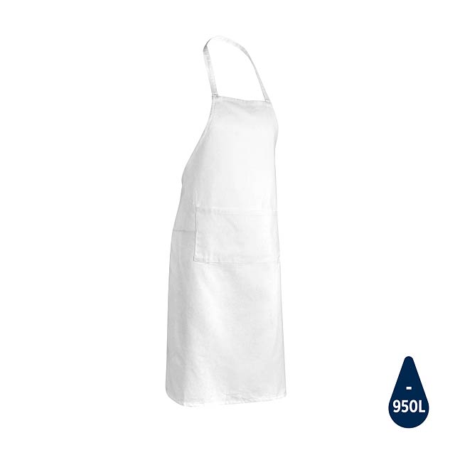 Impact AWARE™ Recycled cotton apron 180gr, white - white