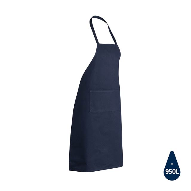 Impact AWARE™ Recycled cotton apron 180gr, navy - blue
