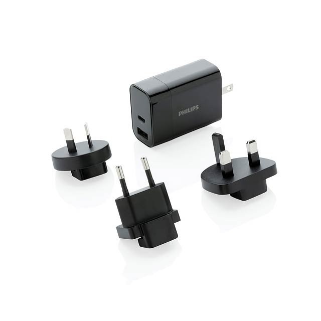 Philips Ultra Fast PD Travel-Charger, schwarz - schwarz