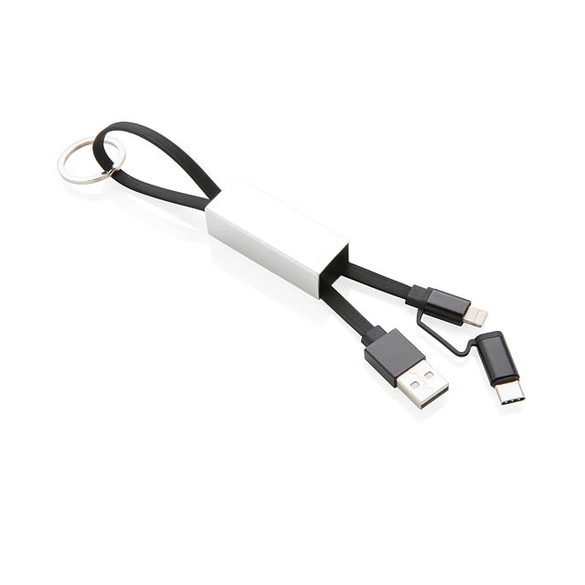 Modernes 3-in-1 Kabel - schwarz