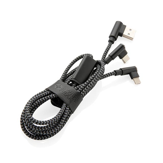 Swiss Peak 3-in-1 Kabel - schwarz