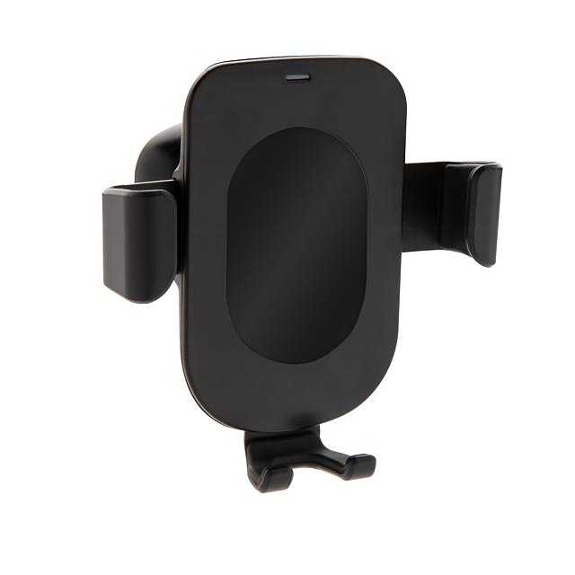 5W wireless charging gravity phone holder - black