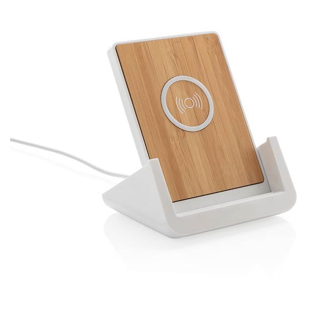 Ontario 5W wireless charging stand, white - white