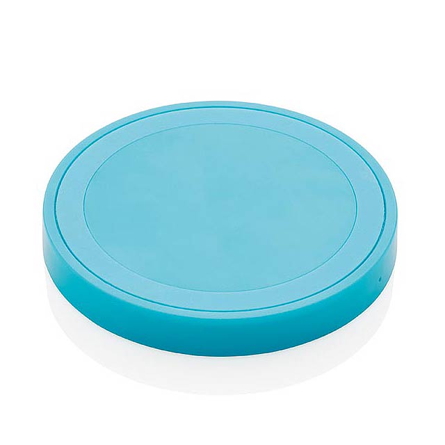 5W wireless charging pad round - blue