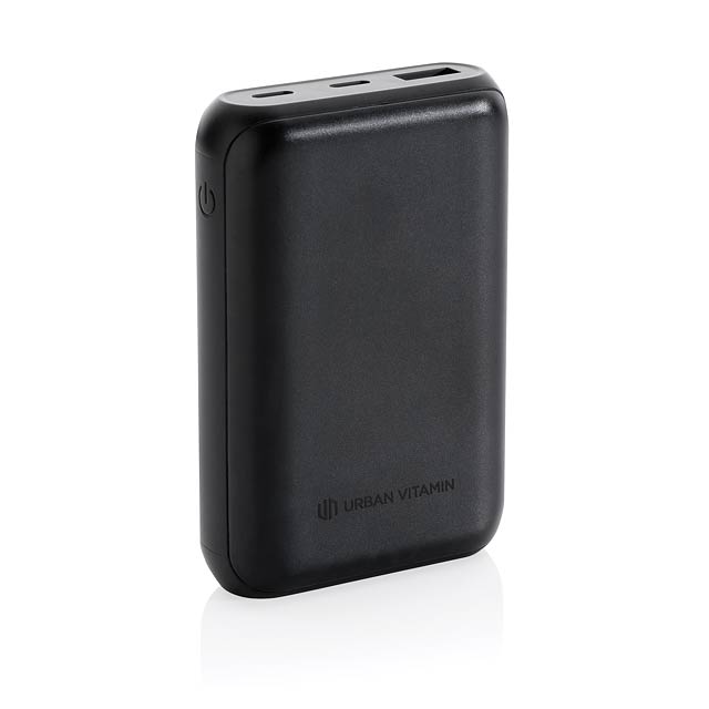 Urban Vitamin Alameda 10.000mAh 18W PD Powerbank, schwarz - schwarz