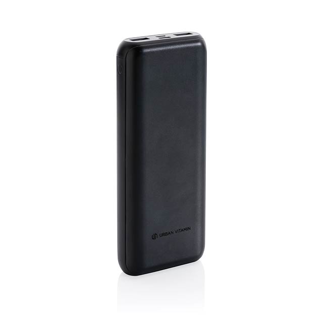 Urban Vitamin Pasadena 20.000 mAh 18W PD powerbank, black - black