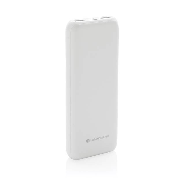 Powerbanka Urban Vitamin Pasadena 20 000 mAh 18W PD, bílá - biela