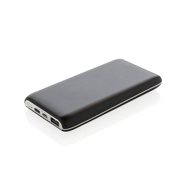 8.000 mAh light up logo wireless powerbank - black