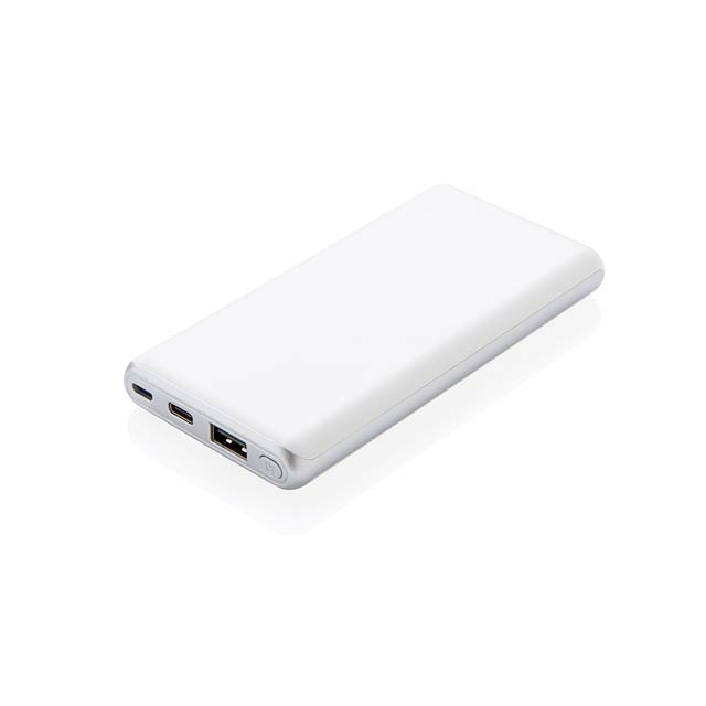 Super rychlá PD powerbanka 10 000 mAh - bílá